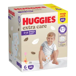 Scutece chilotel Extra Care Pants Nr.6, 15-25 kg, 60 bucati, Huggies