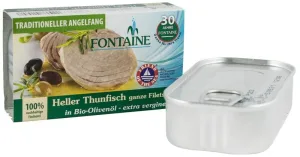 File de ton, bucati intregi in ulei de masline extravirgin, eco-bio, 120g - Fontaine