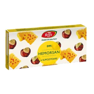Hemorsan supozitoare D95, 6buc - Fares