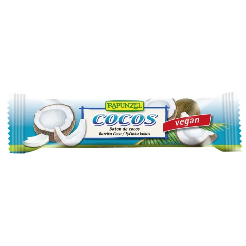 Baton Bio de cocos, 40g, Rapunzel — preț și oferte