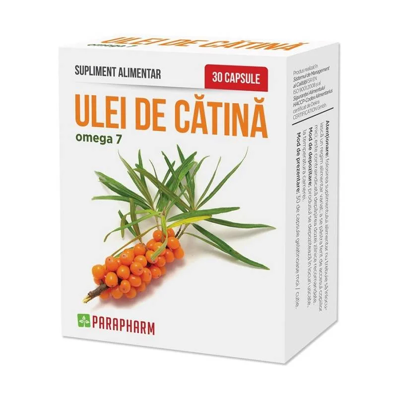 Ulei de catina omega 7, 30cps - Quantum pharm Quantum Parapharm — preț și oferte