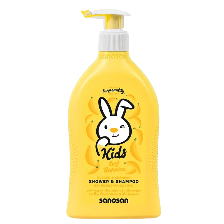 Sampon si gel de dus cu aroma de banane, Sanosan Kids | 400 ml MANN&SCHRODER — preț și oferte