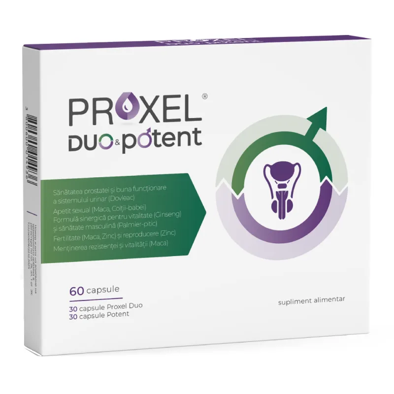 Proxel Duo & Potent, 60 capsule, NaturPharma — preț și oferte