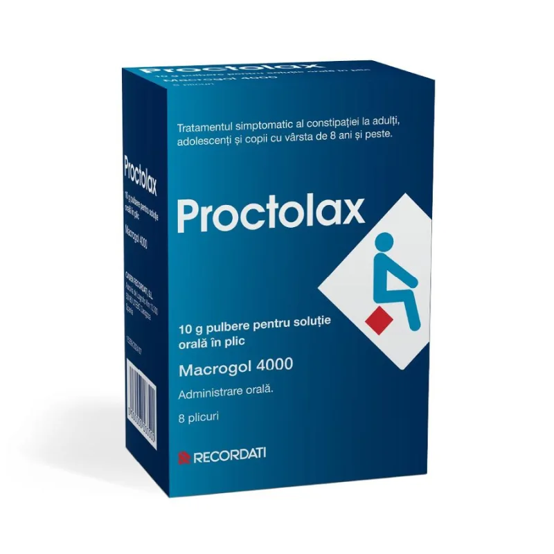 Proctolax 10 g pulbere pentru solutie orala, Casen Recordati | 8 plicuri CASEN RECORDATI, S.L — preț și oferte