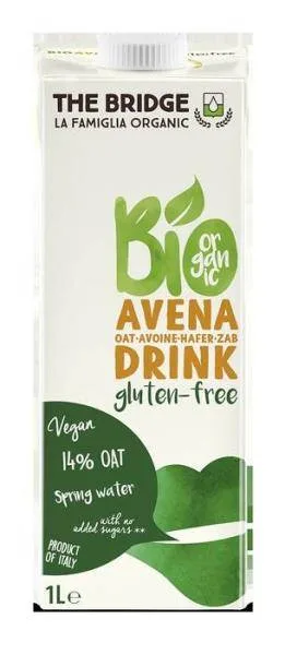 Lapte vegetal de ovaz fara gluten 1l ECO-BIO - The Bridge