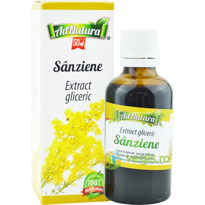 Extract Gliceric de Sanziene fara Alcool 50ml ADNATURA — preț și oferte