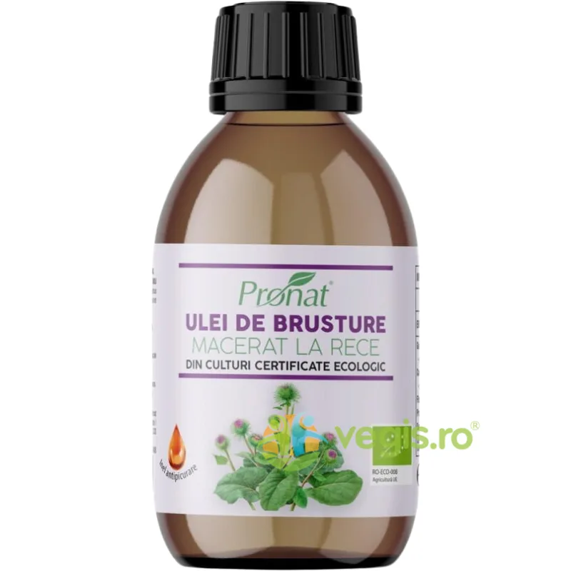 Ulei de Brusture Macerat la Rece Ecologic/Bio 100ml PRONAT — preț și oferte