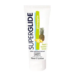 Lubrifiant pe bază de apă, Hot, Superglide, ananas, 75 ml
