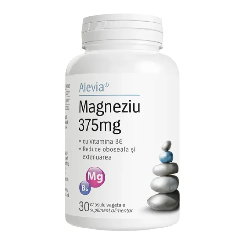 Magneziu 375mg + Vitamina B6, 30 capsule, Alevia — preț și oferte