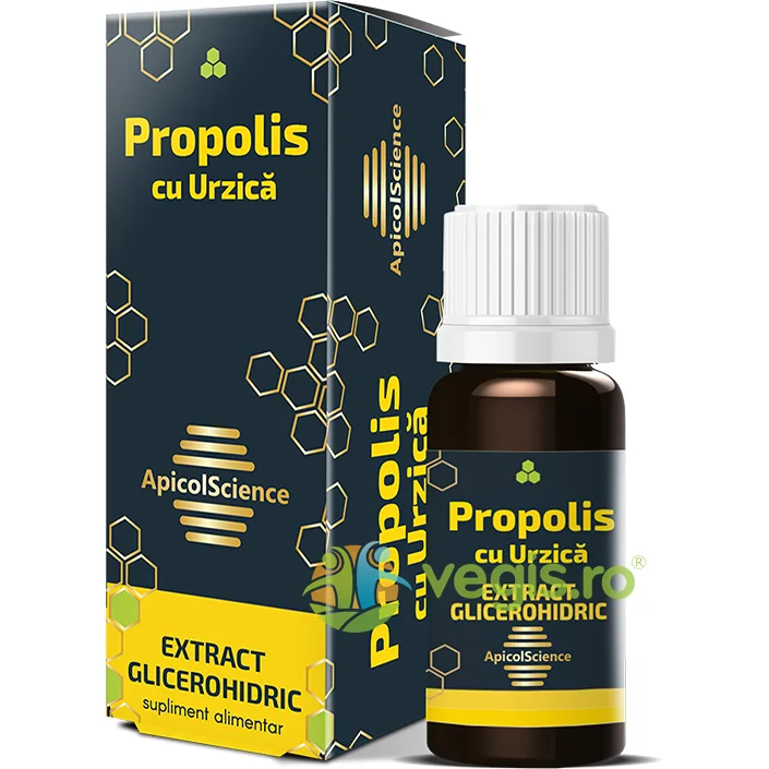 Propolis cu Urzica Extract Glicerohidric 30ml APICOLSCIENCE — preț și oferte