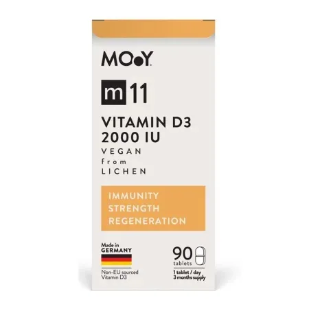 Vitamina D3 vegana m11, 2000 IU, 90 tablete, Molecules of Youth — preț și oferte