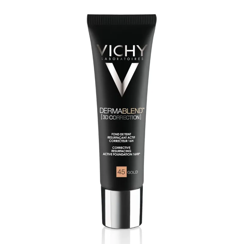 Fond de ten corector Dermablend imperfectiuni 3D, Nuanta 45 Gold, 30 ml, Vichy — preț și oferte