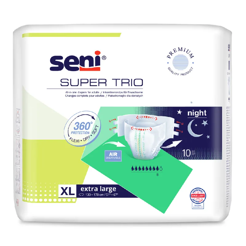 Scutece Super Trio Extra Large, 10 bucati, Seni — preț și oferte