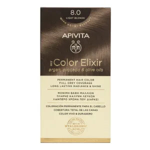 Vopsea de par My Color Elixir, Light Blonde N8.0, 155 ml, Apivita