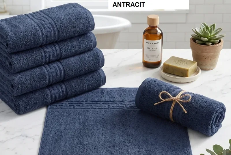 Set prosop GREEK BORDER 100% BBC Antracit, Ralex | 2 buc RALEX INFINITY — preț și oferte
