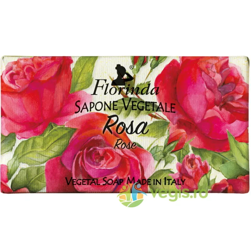 Sapun Vegetal Florinda cu Parfum de Trandafiri 100g LA DISPENSA — preț și oferte