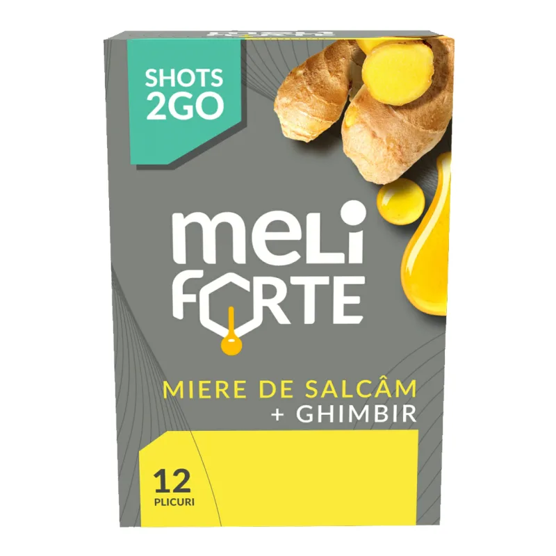 Miere de Salcam cu Ghimbir, 12 plicuri, Meliforte — preț și oferte