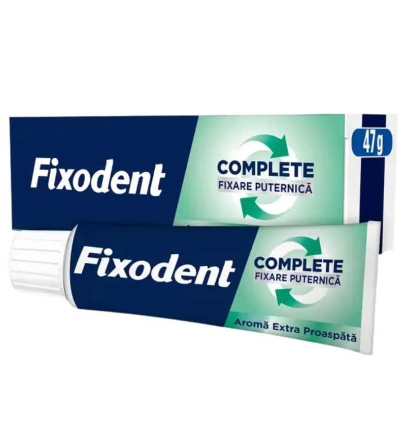 Crema adeziva pentru proteza fixare puternica Extra Fresh, Fixodent | 47 g — preț și oferte