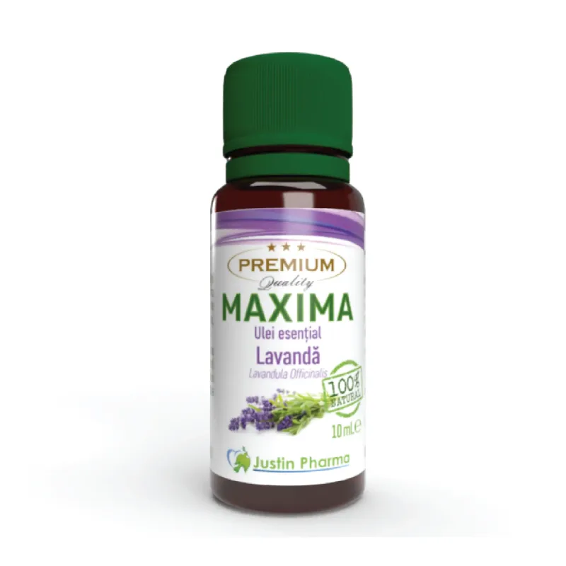 Ulei esential Lavanda Maxima, uz extern, 10 ml, Justin Pharma — preț și oferte