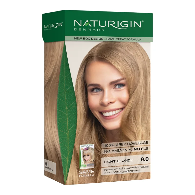 Vopsea pentru par nuanta 9.0 Light Blonde, 115ml, Naturigin — preț și oferte