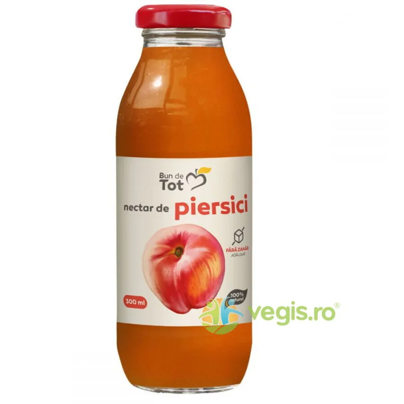 Nectar de Piersici fara Zahar Adaugat 300ml BUN DE TOT — preț și oferte