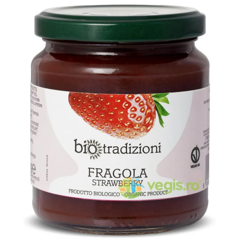 Gem de Capsuni fara Zahar Ecologic/Bio 320g BIO TRADIZIONI — preț și oferte