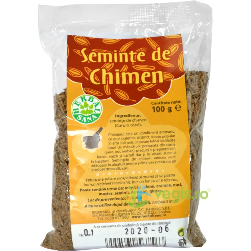 Seminte de Chimen 100g Herbavit — preț și oferte