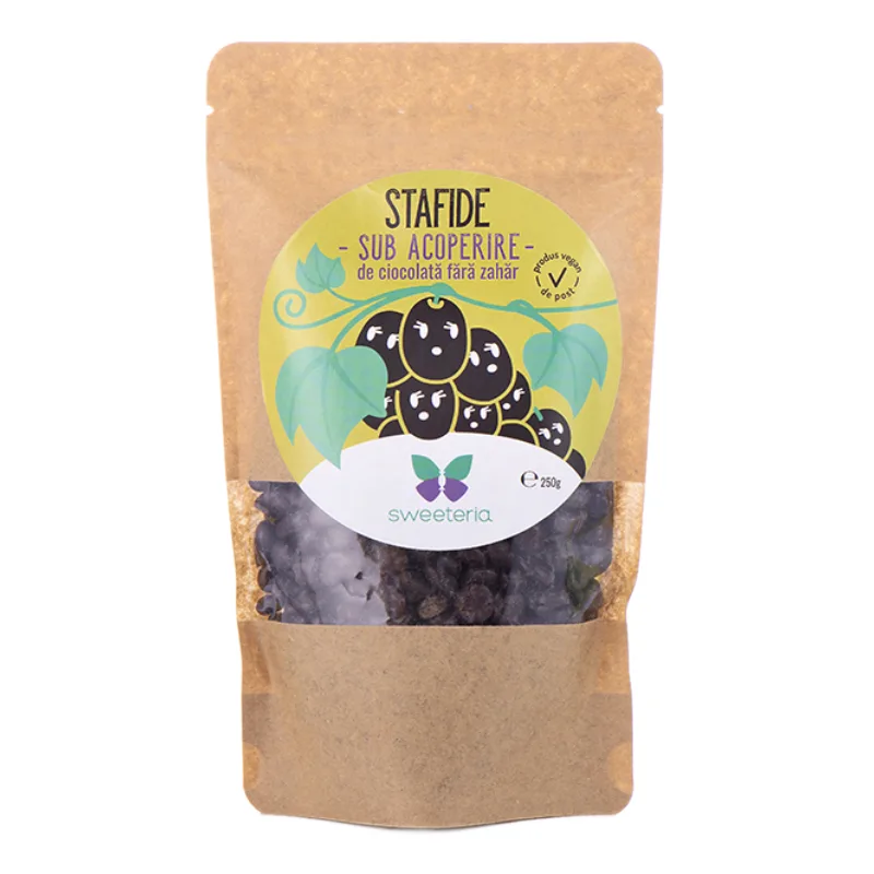 Stafide drajate in ciocolata, 250 g, Sweeteria — preț și oferte