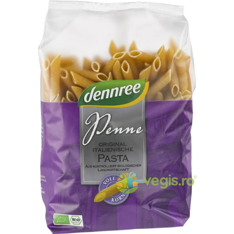 Penne din Grau Dur Integral Ecologice/Bio 500g Dennree — preț și oferte
