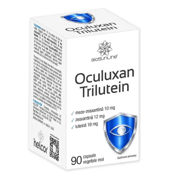 Oculuxan Trilutein BioSun Line, Helcor | 90 capsule — preț și oferte