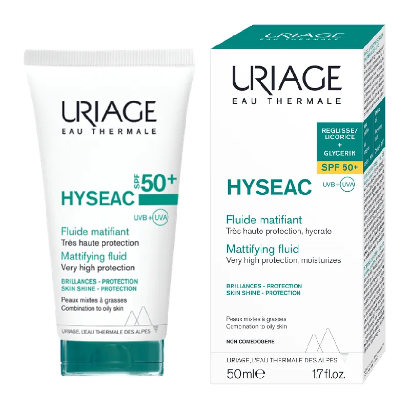 Fluid matifiant SPF50+ Hyseac, 50 ml, Uriage — preț și oferte
