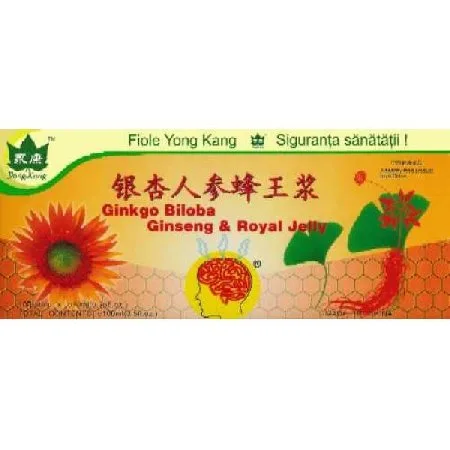 Fiole Ginkgo si Ginseng Yong Kang 10fiole — preț și oferte