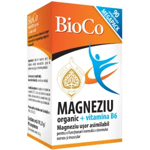 Magneziu Organic100mg +Vitamina B6 90cps Bioco