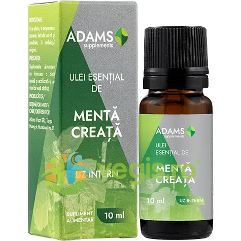 Ulei Esential de Menta Creata pentru Uz Intern 10ml ADAMS VISION — preț și oferte