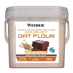 Făină integrală de ovăz, WEIDER, Gourmet, brownie, 1,9 kg