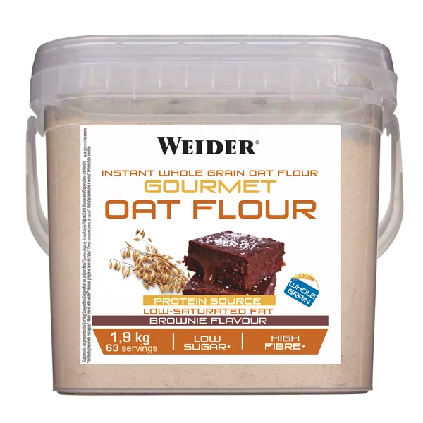 Făină integrală de ovăz, WEIDER, Gourmet, brownie, 1,9 kg — preț și oferte
