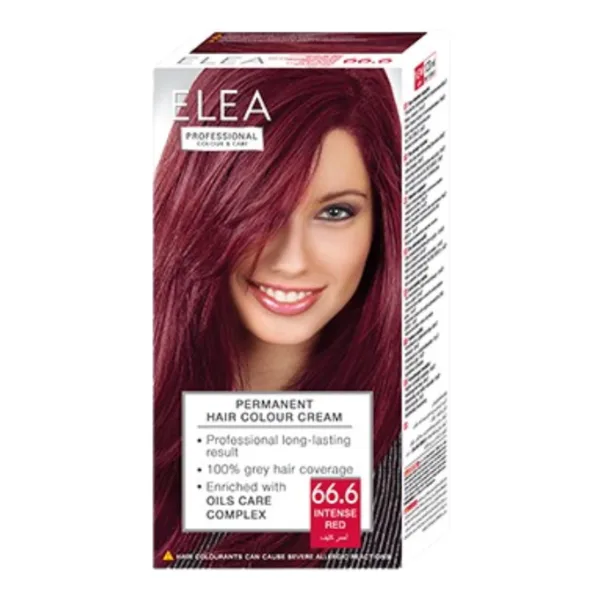 Vopsea de par 66.6 - Rosu Intens, Elea Professional | 123 ml SOLVEX COSMETICS INFINITY — preț și oferte