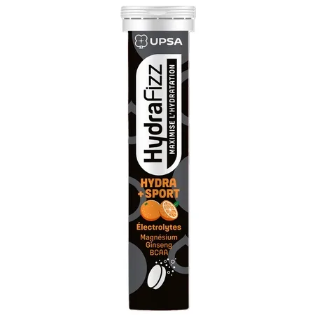 Electroliți cu aromă de portocale Hydra Sport Hydrafizz, 16 comprimate efervescente, UPSA — preț și oferte
