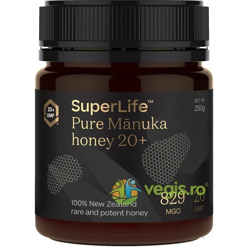 Miere de Manuka UMF 20+  (MGO 829+ ) 250g SUPERLIFE — preț și oferte