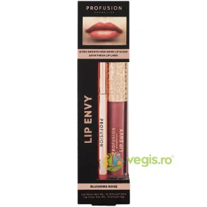 Set Lip Envy Blushing Rose: Luciu de Buze Ultra Neted si Lucios 3.5ml + Creion de Buze cu Finish Satinat 0.3g