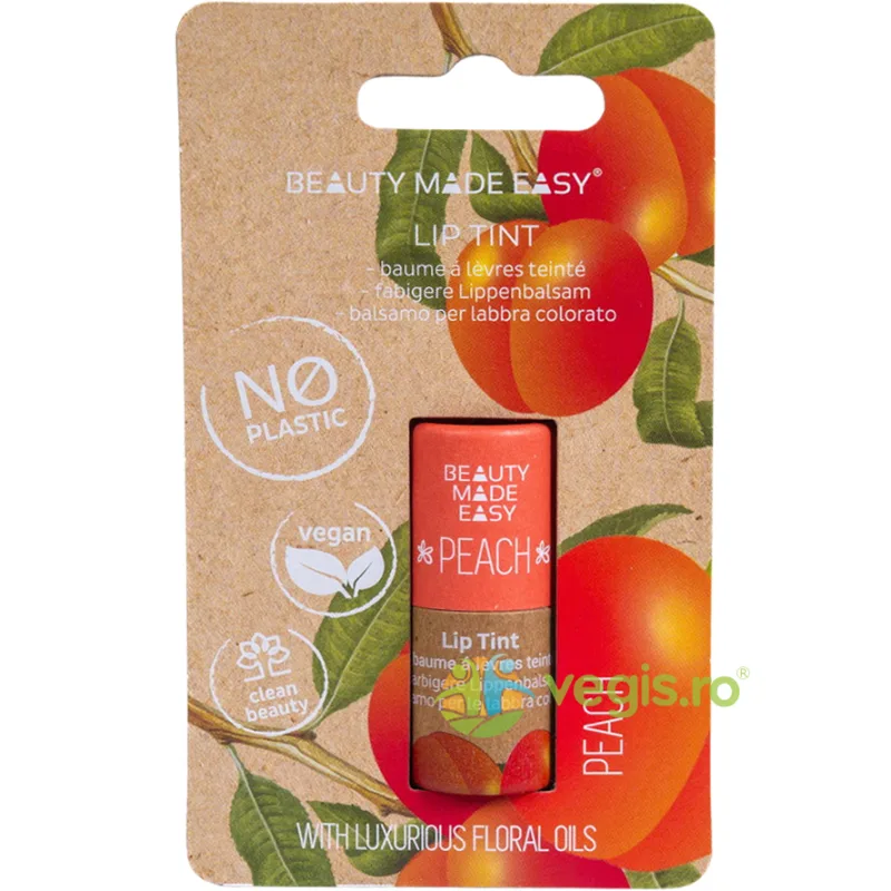 Balsam de Buze Nuantator Peach 5.5g BEAUTY MADE EASY — preț și oferte