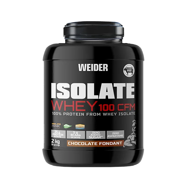 Pudră proteică izolat din zer, Weider, Isolate Whey 100 CFM, 2 kg, ciocolată — preț și oferte