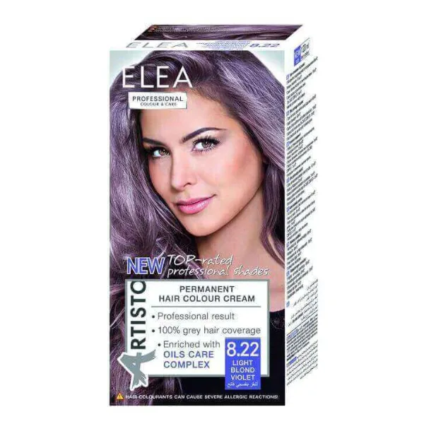 Vopsea de par Artisto 8.22 - Blond-Deschis Violet, Elea Professional | 123 ml SOLVEX COSMETICS INFINITY — preț și oferte