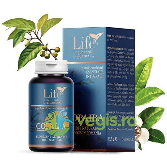 Copaiba (Capsule cu Uleiuri Esentiale) 30cps BIONOVATIV — preț și oferte
