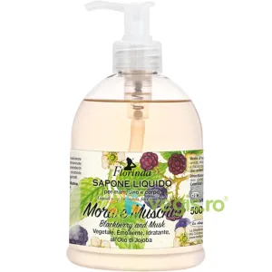Sapun Lichid Vegetal Hidratant cu Mure, Mosc si Ulei de Jojoba Florinda 500ml