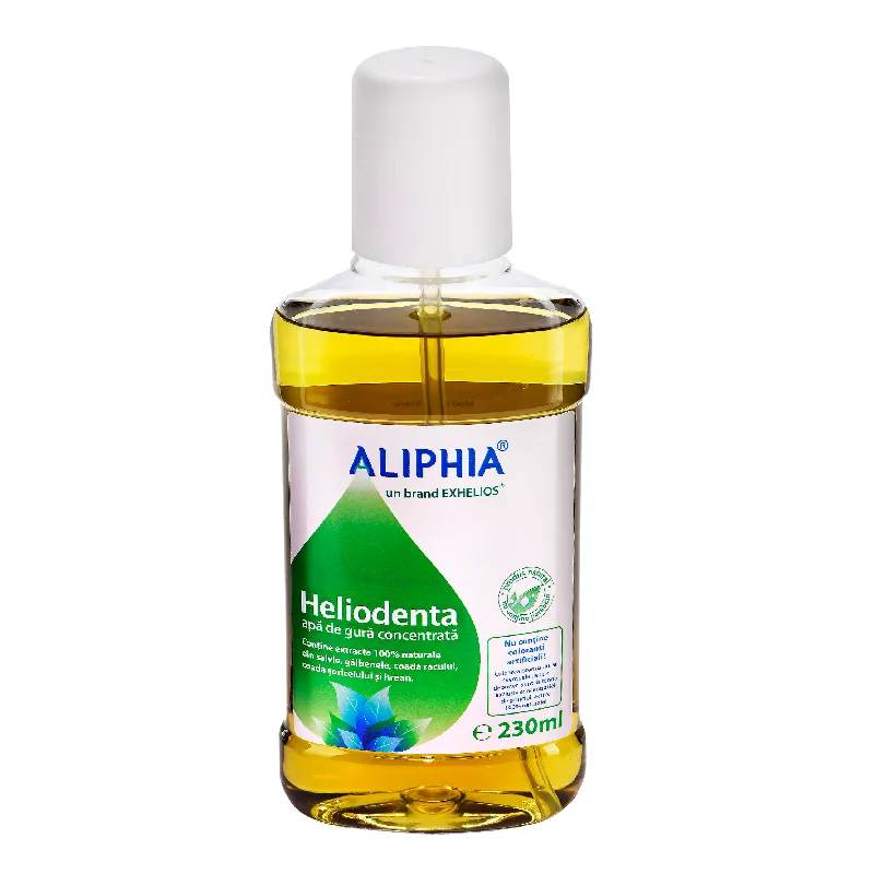 Apa de gura concentrata Heliodenta, 230 ml, Aliphia — preț și oferte