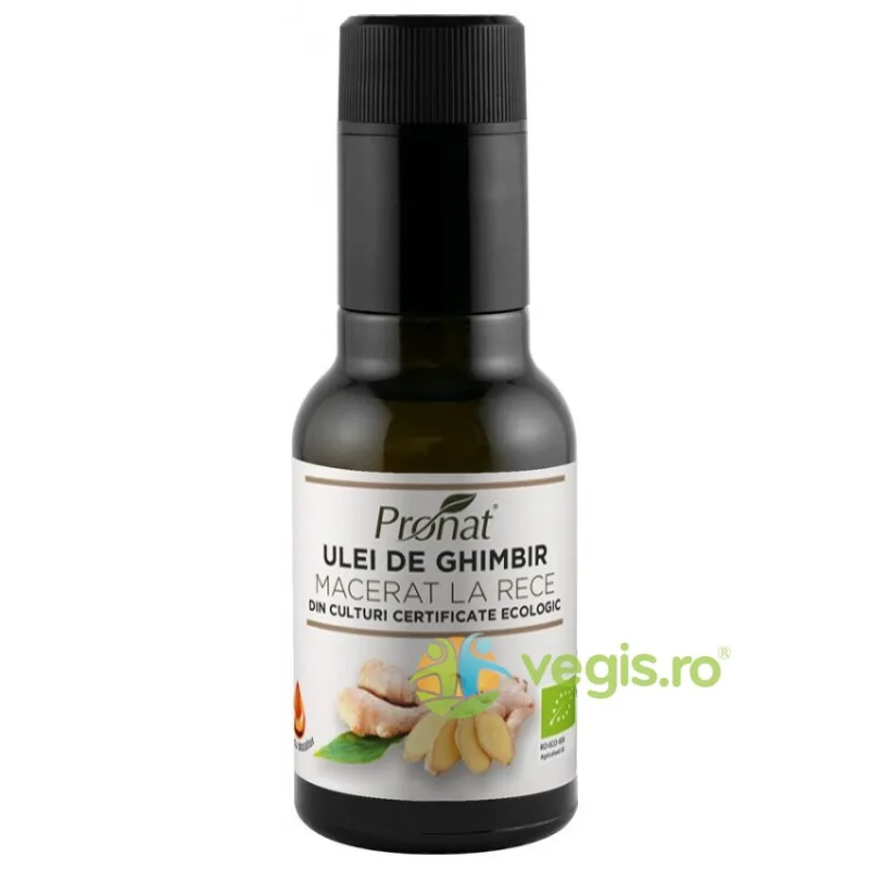 Ulei de Ghimbir Macerat la Rece Ecologic/Bio 100ml PRONAT — preț și oferte