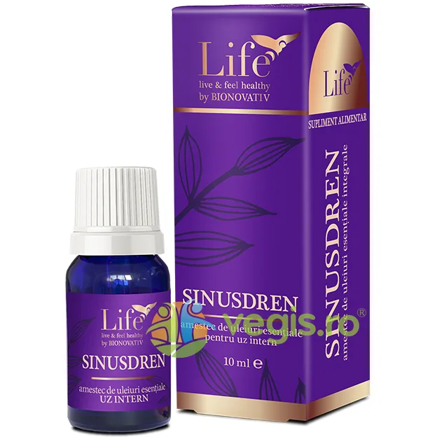 Sinusdren - Amestec de Uleiuri Esentiale pentru Uz Intern 10ml BIONOVATIV — preț și oferte