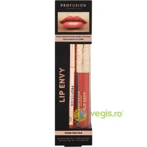 Set Lip Envy Nude Nectar: Luciu de Buze Ultra Neted si Lucios 3.5ml + Creion de Buze cu Finish Satinat 0.3g