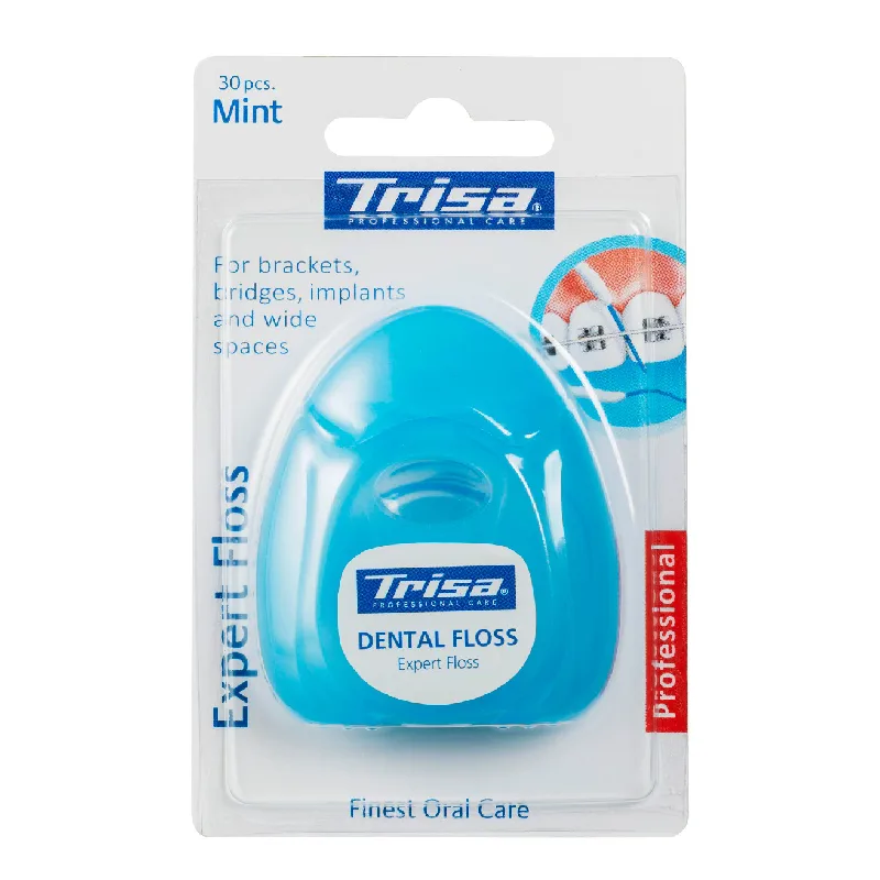 Ata dentara mentolata Expert Floss, 30 bucati, Trisa — preț și oferte